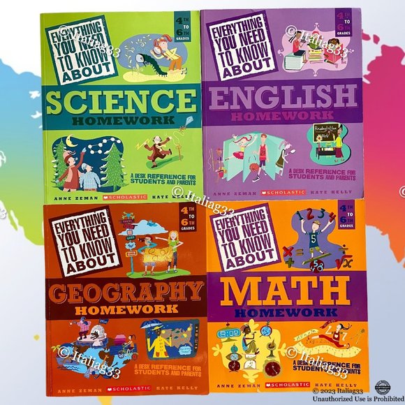 Scholastic Other - Everything You Need To Know About Math Science English Geography Homework Series